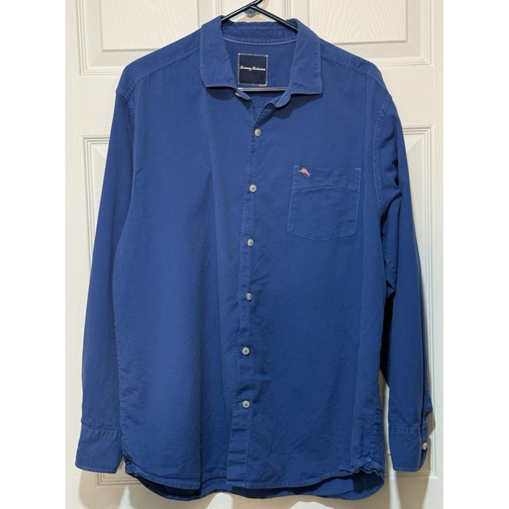 Tommy Bahama Men's long sleeve blue shirt size large